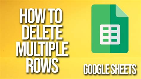 how to delete multiple rows in google sheets|How to☝️ Delete Rows in Google Sheets [Desktop & Mobile .